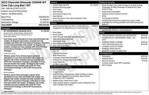 2023 Chevrolet Silverado 2500 HD WT