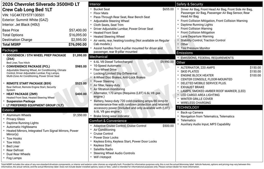 2026 Chevrolet Silverado 3500 HD LT
