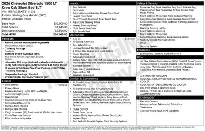 2026 Chevrolet Silverado 1500 LT