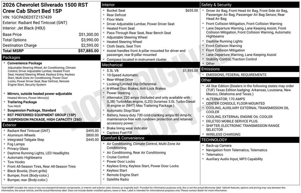 2026 Chevrolet Silverado 1500 RST