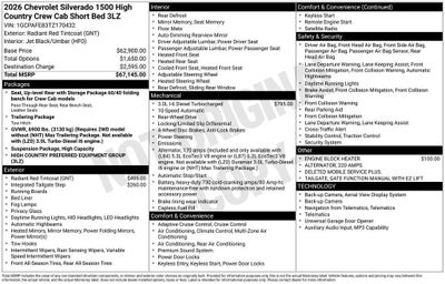 2026 Chevrolet Silverado 1500 High Country