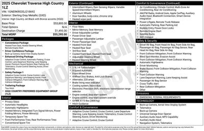 2025 Chevrolet Traverse High Country
