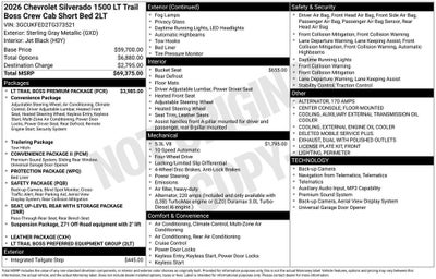 2026 Chevrolet Silverado 1500 LT Trail Boss