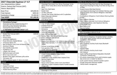 2027 Chevrolet Equinox LT