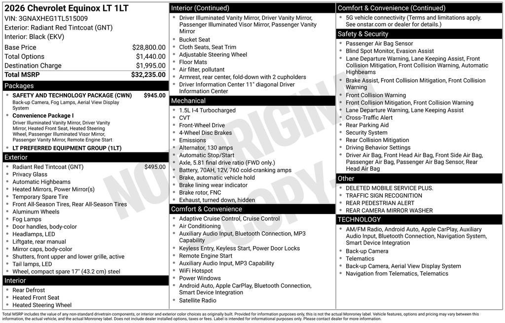 2026 Chevrolet Equinox LT