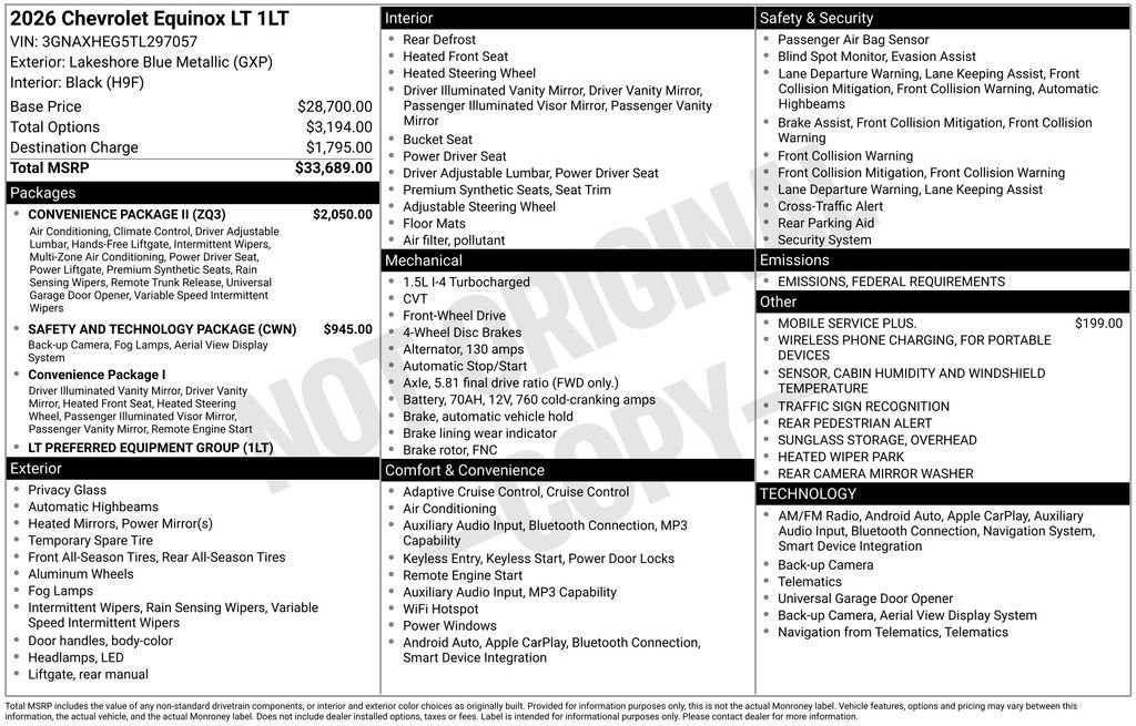 2026 Chevrolet Equinox LT