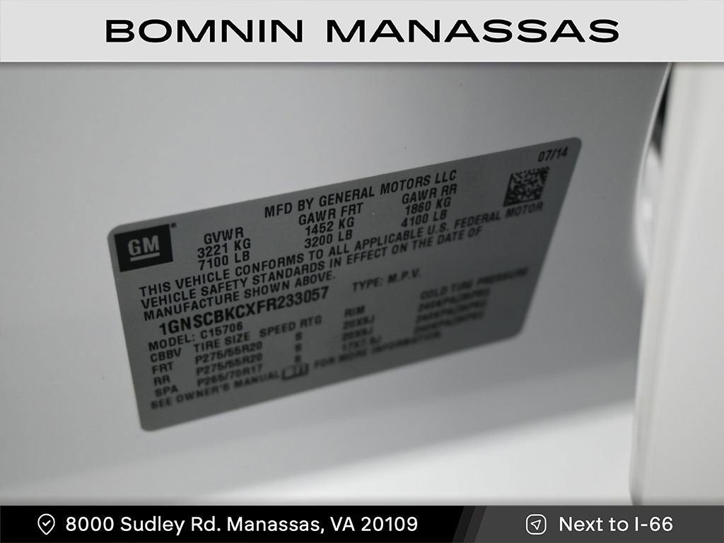 2015 Chevrolet Tahoe LT