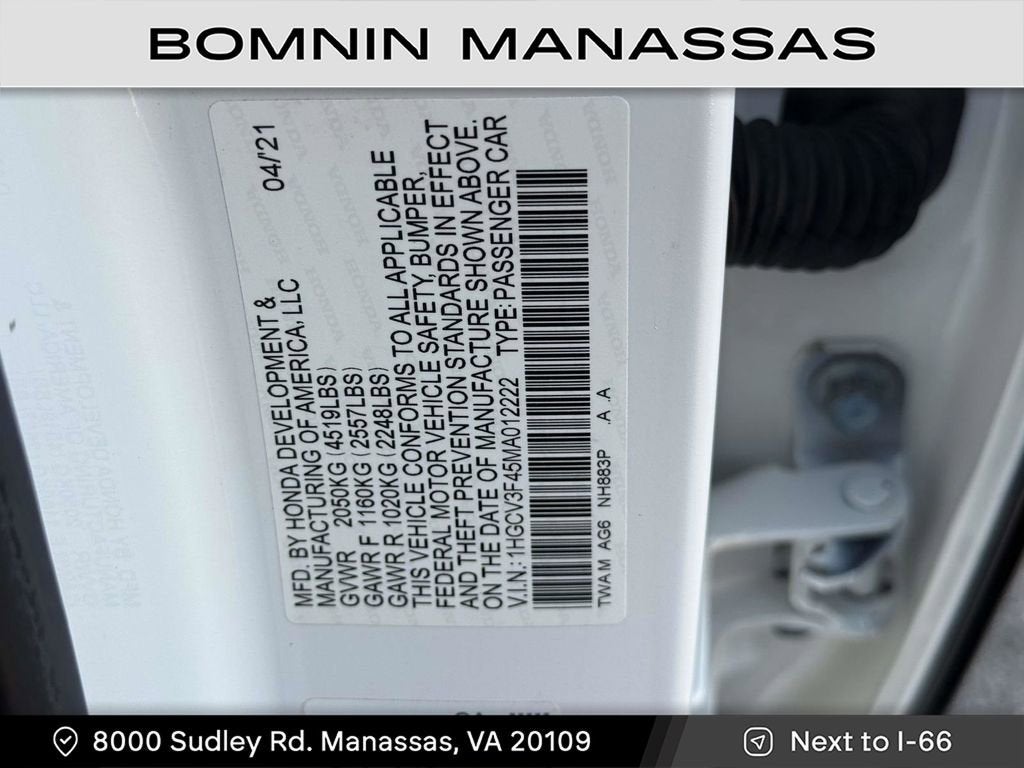 2021 Honda Accord Hybrid EX