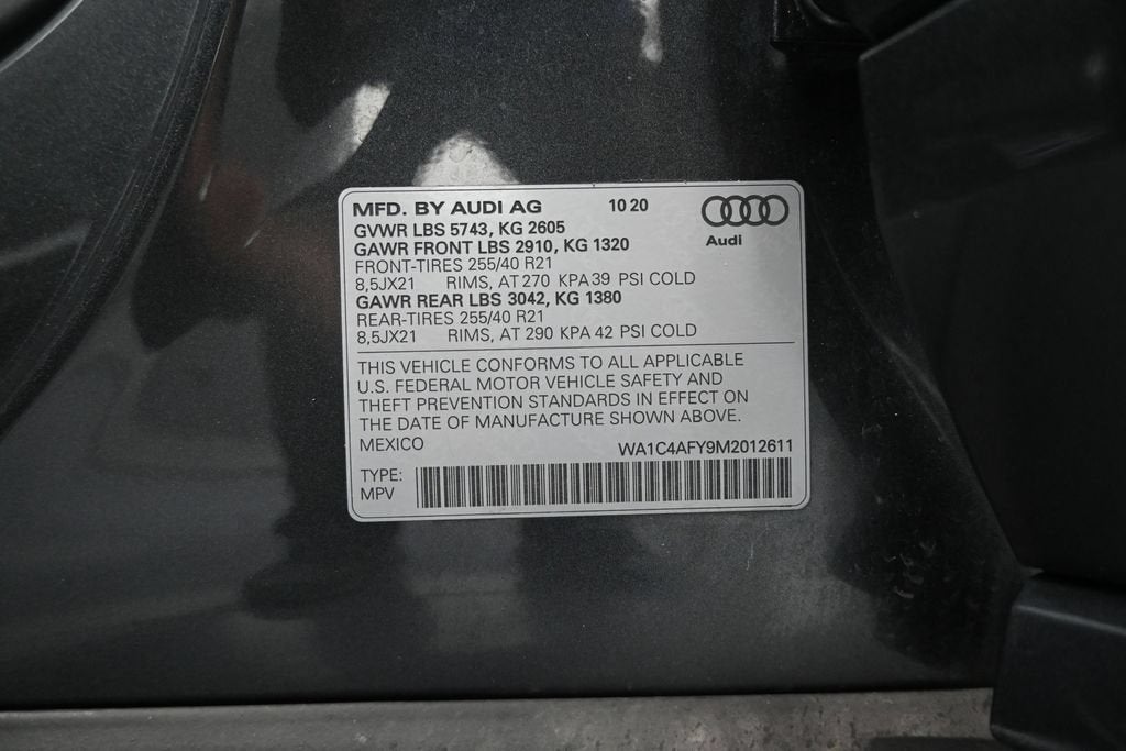 2021 Audi SQ5 Prestige TFSI quattro Tiptronic