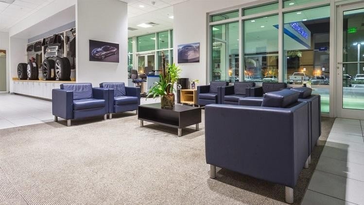 Bomnin Chevrolet Manassas dealership waiting area