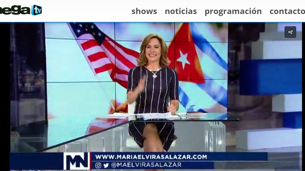 Maria Elvira Salazar on the news