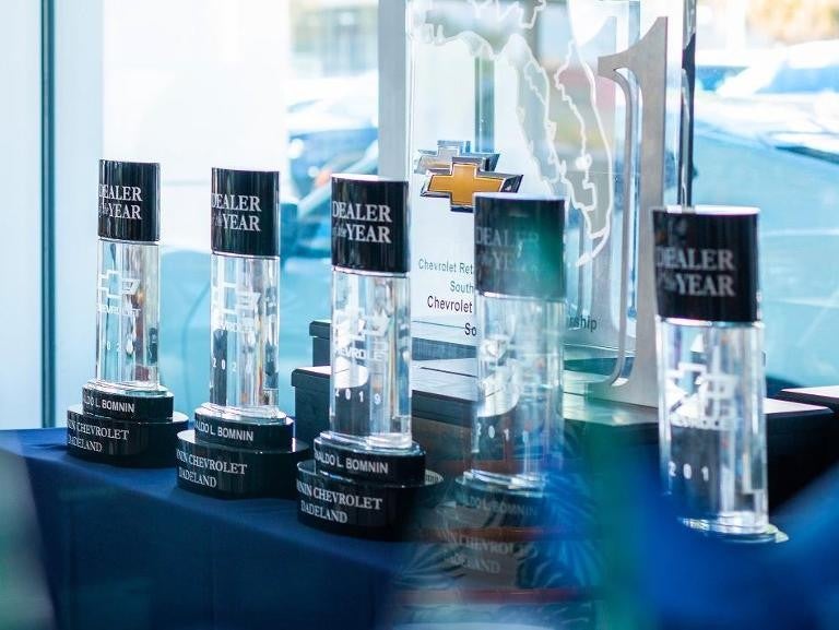 Dealer of the Year trophies